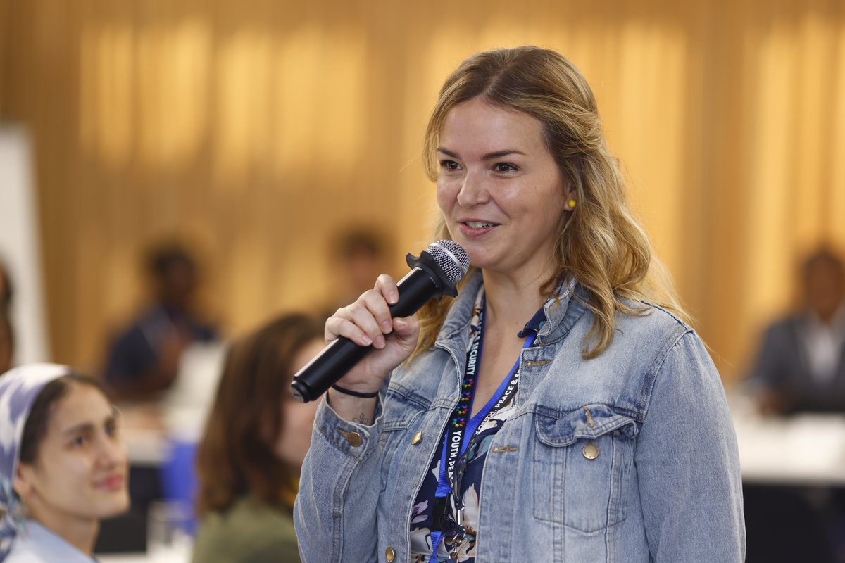 UNFPA's tweet photo. Over 60 representatives from national and regional #YPS coalitions are in #Almaty to strengthen partnerships, share solutions and advance the #YouthPeaceSecurity agenda.

@UNFPA is committed to ensuring young people lead the way to safer, more peaceful and inclusive societies. https://t.co/vM0u9wyYVE