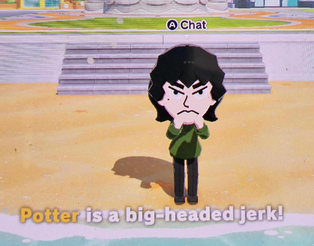 rabmeowing's tweet photo. I'M CRYING 
James and Regulus were fighting in tomodachi. Pandora calmed Regulus down so he went to apologize. And James fucking confessed and now they're together https://t.co/RgeuHHwQ2x
