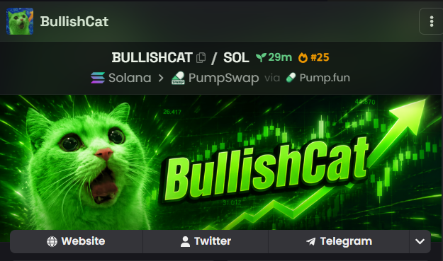 BullishCat_sol's tweet photo. ⬆️ Dexscreener Updated ⬆️

https://t.co/mT1cbtpb09 https://t.co/JdgSdm9J0O