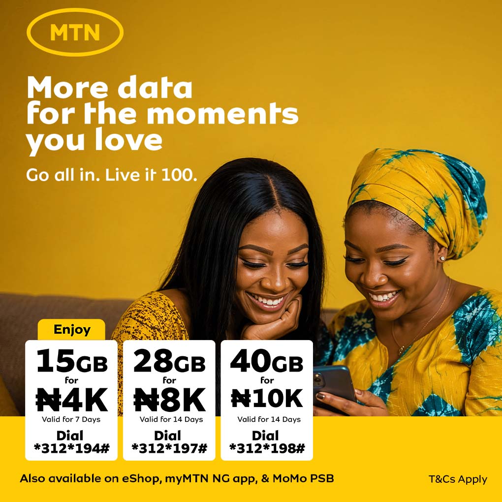 MTNNG's tweet photo. More data for the moments that keep life on 100. 

From streaming to scrolling, posting to sharing moments, enjoy more of what you love.

MTNBingeBundles
LiveIt100