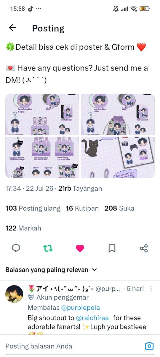agathanady4205's tweet photo. @purplepeia izin ikutan yaa kaa 💕🙇🏻‍♀️, wish me luck ‼️ SAYANGKUUU SINI IKUTANN BIAR HAPPYYY @napasdokyeom @windstorm2312 https://t.co/PZr3ucEYmx