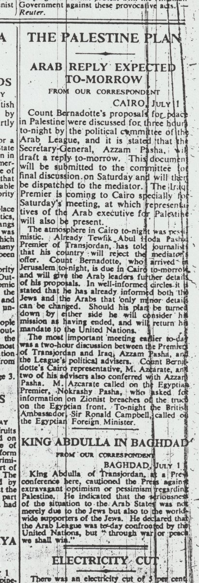 rossinjoppa's tweet photo. #Day334 Portobello to Tokyo fundraiser for https://t.co/p86lkRLaFX
Today’s £20 is for Mohammed https://t.co/rt6jEOI4E3
July 2 1948
The Scotsman
Seven days to end of cease fire
The Times
The atmosphere in Cairo tonight was pessimistic
@ll4gaza_ofcl https://t.co/H5qu8CScmE