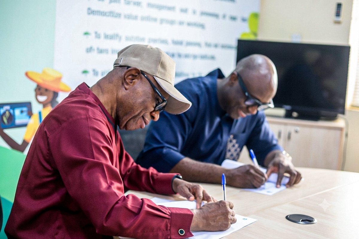 LeventisAgriSch's tweet photo. LFN and @apdc_group have signed an MoU to strengthen collaboration in youth empowerment, agricultural skills development, agribusiness, capacity building, and resource mobilisation.
#leventisfoundation #apdc https://t.co/QQqJIlfjR3