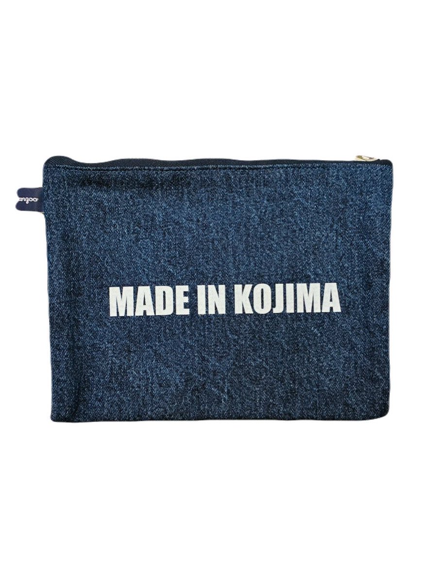 JZ_kojima's tweet photo. NEW✨
『DAY POUCH』
 INDIGO

item number：JZ051
color：IND
size：LARGE (約W22.5×H17×D0cm)
price：¥4,180- (tax in)

新しいポーチが入荷致しました✨
前にはインディゴリラくん🦍後ろは『MADE IN KOJIMA』です！

※SMALLもございます。

#デニム　
#児島　
#ジーンズストリート　
#新商品 https://t.co/OSt8pOPRQS