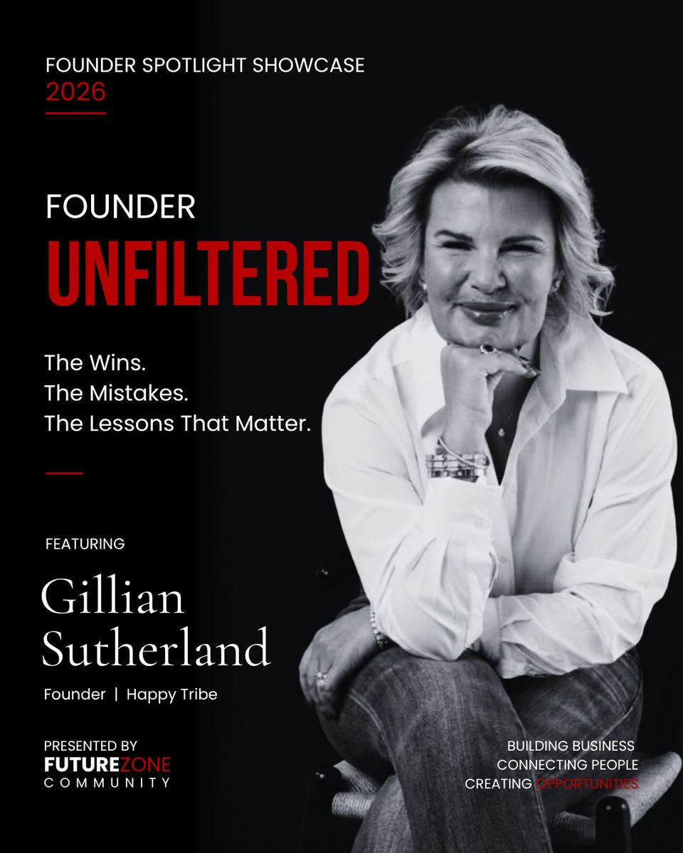 futurezone_ae's tweet photo. 🎙️ Meet Gillian Sutherland, Founder of Happy Tribe.
Happy Tribe:
🔗 Website: https://t.co/unzmnBD2li
📸 Instagram: @thehappytribe.ae
Join us at Founder Spotlight Showcase
📅 8 September 2026 | 8:30 AM – 4:00PM
📍 Millennium Al Barsha, Dubai
#FounderJourney #FutureZoneCommunity https://t.co/yphFT6YHts