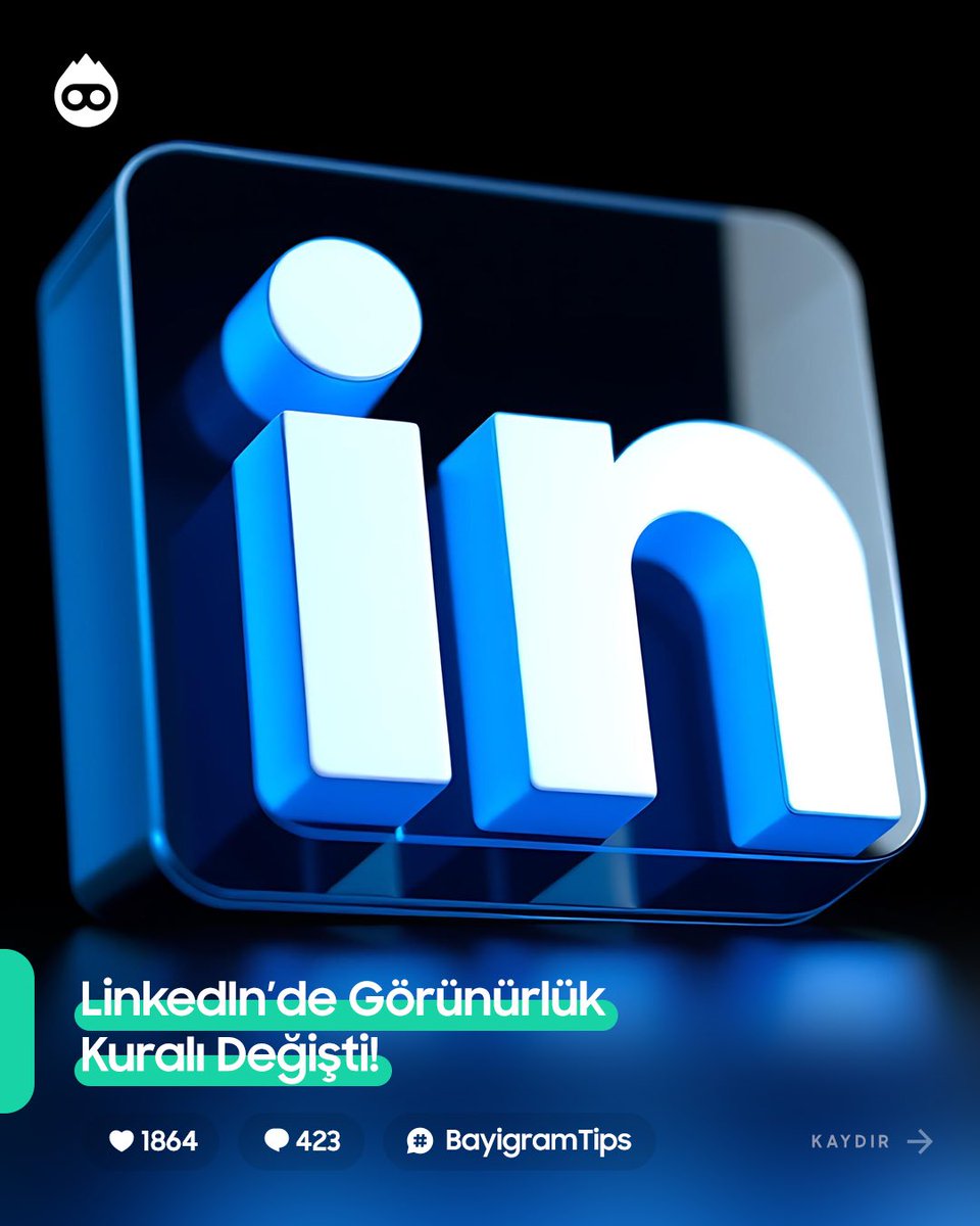 bayigramcom's tweet photo. LinkedIn’de görünürlük kuralı değişti: "Network" değil, "DM Share" ve uzmanlık kazandırıyor. 

Beğeni sayılarına odaklanmayı bırakın; içeriğinizi DM kutularında konuşturan ve Social SEO ile arama sonuçlarına sokan hesaplar öne geçiyor.

#Bayigram #BayigramTips #LinkedIn #GrowthHacking #DijitalPazarlama #Algoritma #SosyalMedya