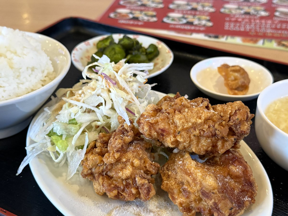 TRC__002's tweet photo. 唐揚げランチ　800えん

うまかった https://t.co/YcYdfaS36c