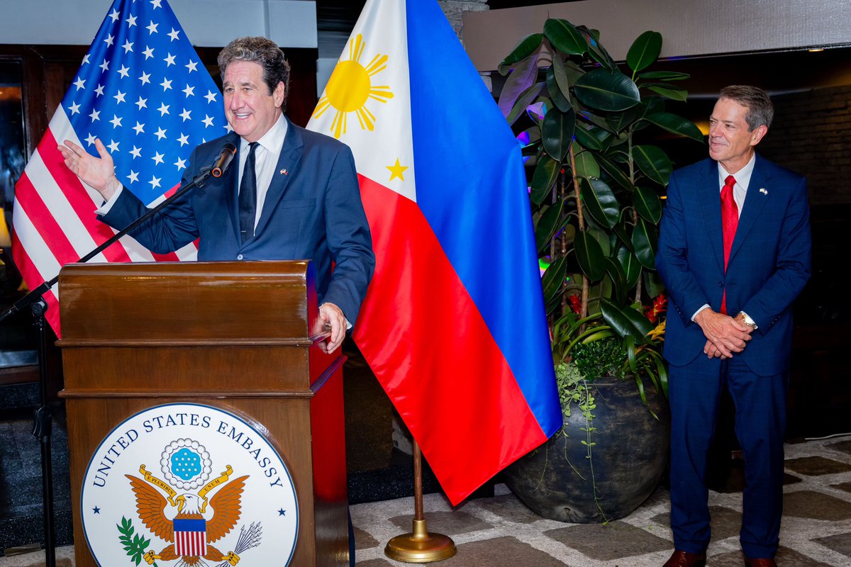 USAmbPH's tweet photo. From the fields of Nebraska to the Filipino table. Great to host Governor Jim Pillen @TeamPillen, Nebraskan agricultural organizations, and Philippine #PartnersInProsperity and celebrate our GROWING trade cooperation. https://t.co/v20C0AjBuR