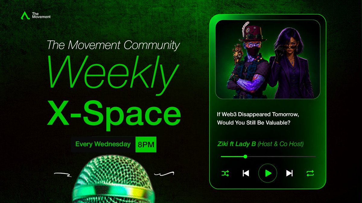 movement_comm's tweet photo. IF WEB3 DISAPPEARED TOMORROW, WOULD YOU STILL BE VALUABLE?

A big question to be answer..

Do you have the answer?

Join our community space tonight by 8PM WAT as we dive in the topic

Host: @Zikispecial90
Co host: @Lady19bee

Set Reminder: https://t.co/agTSdyf1xp https://t.co/9dsgk5J08Z