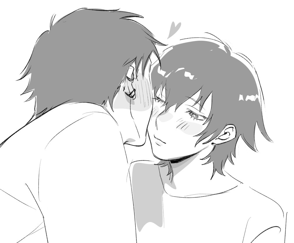 tiariariar's tweet photo. Kisses for naoto #kannao #persona4 https://t.co/a6DvujSMfj