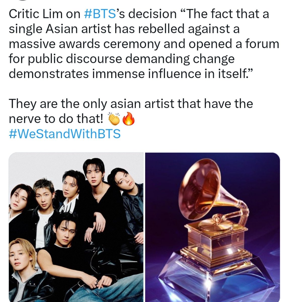 V_Willing7's tweet photo. @AboutMusicYT Crtic Lim really clocked, 
"How only one single Asian artist has rebelled against this ,opened a forum for public discourse demanding change demonstrate immense influence in itself" https://t.co/lRryejVe3V