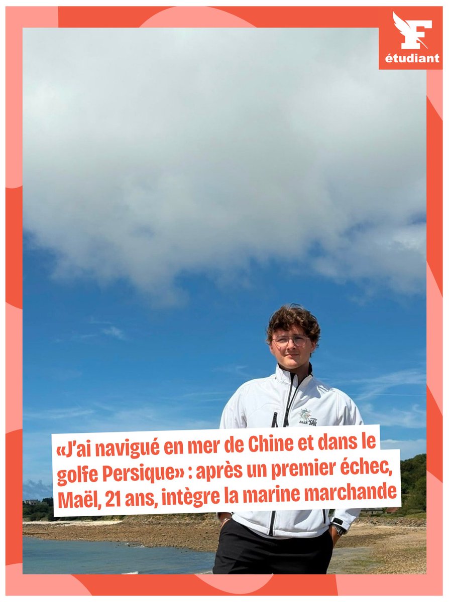 Figaro_Etudiant's tweet photo. Après un premier échec sur Parcoursup, Maël, 21 ans, revoit son projet, retente sa chance et finit par intégrer l’école de la marine marchande.
➡️ https://t.co/V4bAFmmz6Y https://t.co/qARlVBZG57
