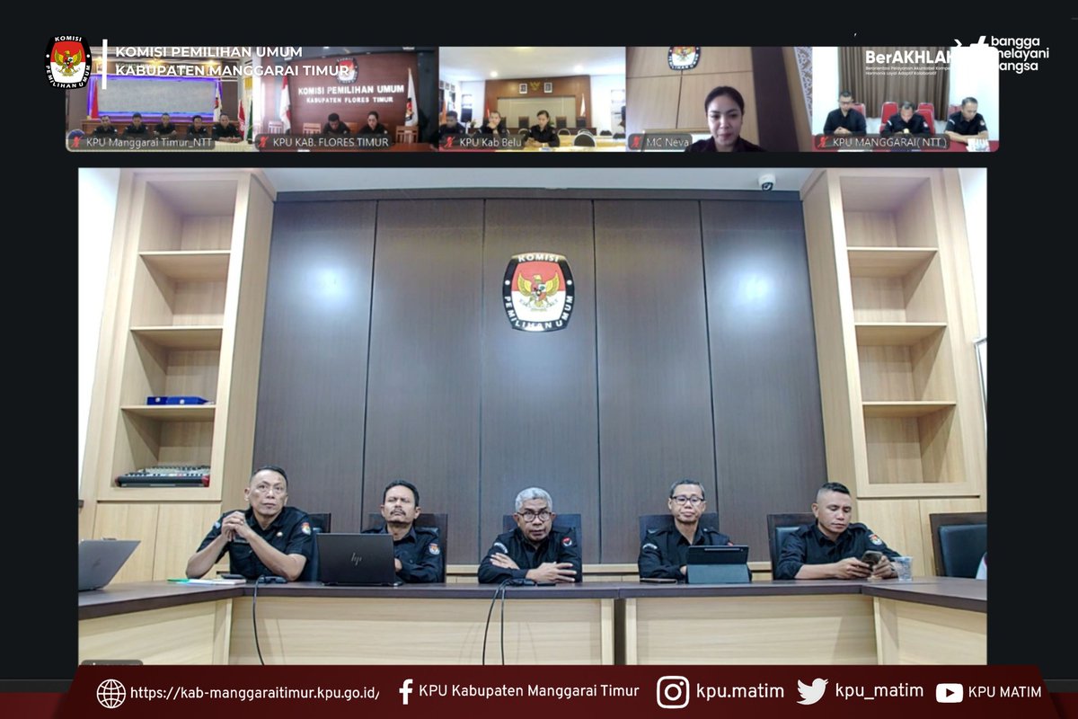 kpu_matim's tweet photo. #TemanPemilih, Ende, Ema, Ase, Kae, Lawa Manggarai Timur Ata Momang Dami

KPU Kabupaten Manggarai Timur ikuti KoPi Parmas Seri 29 Bersama KPU Provinsi NTT, Rabu (29/7/2026). Berita selengkapnya kunjungi : 🌐Web : https://t.co/y65FeUWcp4

#kpumanggaraitimur
#kpumelayani https://t.co/5LBfMfdjYw