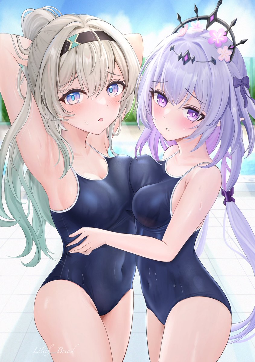 Lilith_Bread's tweet photo. 「泳ぎ…教えてくれる？」 https://t.co/mXxb9ocw3b