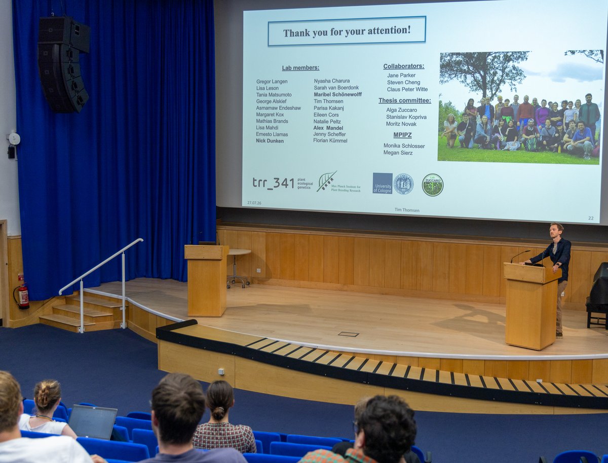 TheSainsburyLab's tweet photo. Day 6 talks started with @MitchellSorbel2 @jne_yang and Tim Thomsen #TSLSummer2026 https://t.co/cSLDbNgWJn