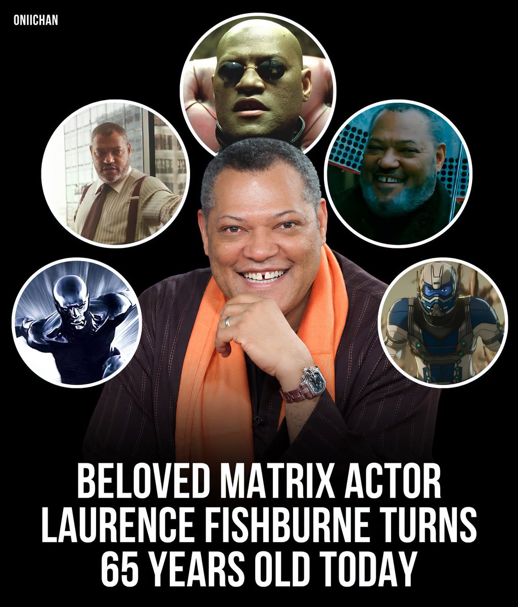 oniichanph's tweet photo. Happy 65th birthday to Laurence Fishburne! 🎉

Known for his commanding presence, distinctive voice, and ability to bring authority and emotional depth to every performance, Laurence Fishburne has built an extraordinary career across science fiction, action, drama, television, animation, and video games.

His memorable roles include:
– Morpheus in The Matrix franchise
– The Bowery King in the John Wick franchise
– Jason “Furious” Styles in Boyz n the Hood
– Ike Turner in What’s Love Got to Do with It
– Perry White in Man of Steel and Batman v Superman: Dawn of Justice
– Dr. Raymond Langston in CSI: Crime Scene Investigation
– Jack Crawford in Hannibal
– Dr. Bill Foster / Goliath in Ant-Man and the Wasp and What If...?
– Silver Surfer in Fantastic Four: Rise of the Silver Surfer
– Tyrone “Mr. Clean” Miller in Apocalypse Now
– Regis in The Witcher

From guiding humanity as Morpheus to portraying formidable leaders, mentors, heroes, and complex dramatic figures, Fishburne’s performances have made him one of the most respected and recognizable actors of his generation.

Happy birthday Laurence Fishburne! 🎂