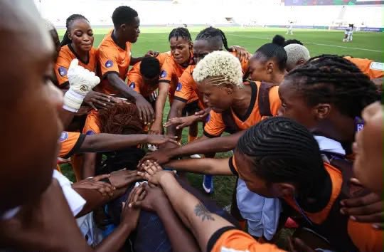 Adriscai's tweet photo. Did Egypt miss their flight or something? 💀 Because I only saw 11 Copper Queens training against 11 statues today! 6-0 is crazy, they literally didn't show up! 😂🔥
#WAFCON2026 #CopperQueens #Zambia https://t.co/BcmCSMmbIo