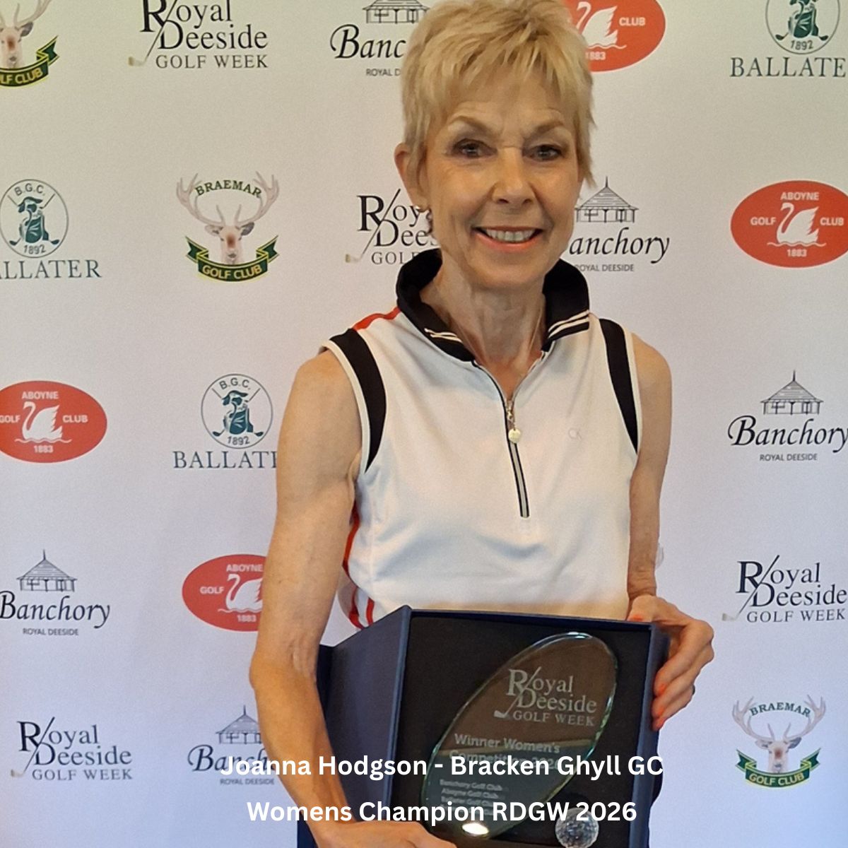 DeesideClassic's tweet photo. Congratulations to our 2026 Womens Champion Joanna Hodgson from Bracken Ghyll in Yorkshire⛳️Playing off 25.8,  Joanna posted a 4-round aggregate of 148 Stableford points to win by one shot in the 130 strong field🏌️‍♀️🏴󠁧󠁢󠁳󠁣󠁴󠁿 Thanks to partners @PINGTourEurope 
#PlayYourBest #PING #golf https://t.co/dFK3BH40yU