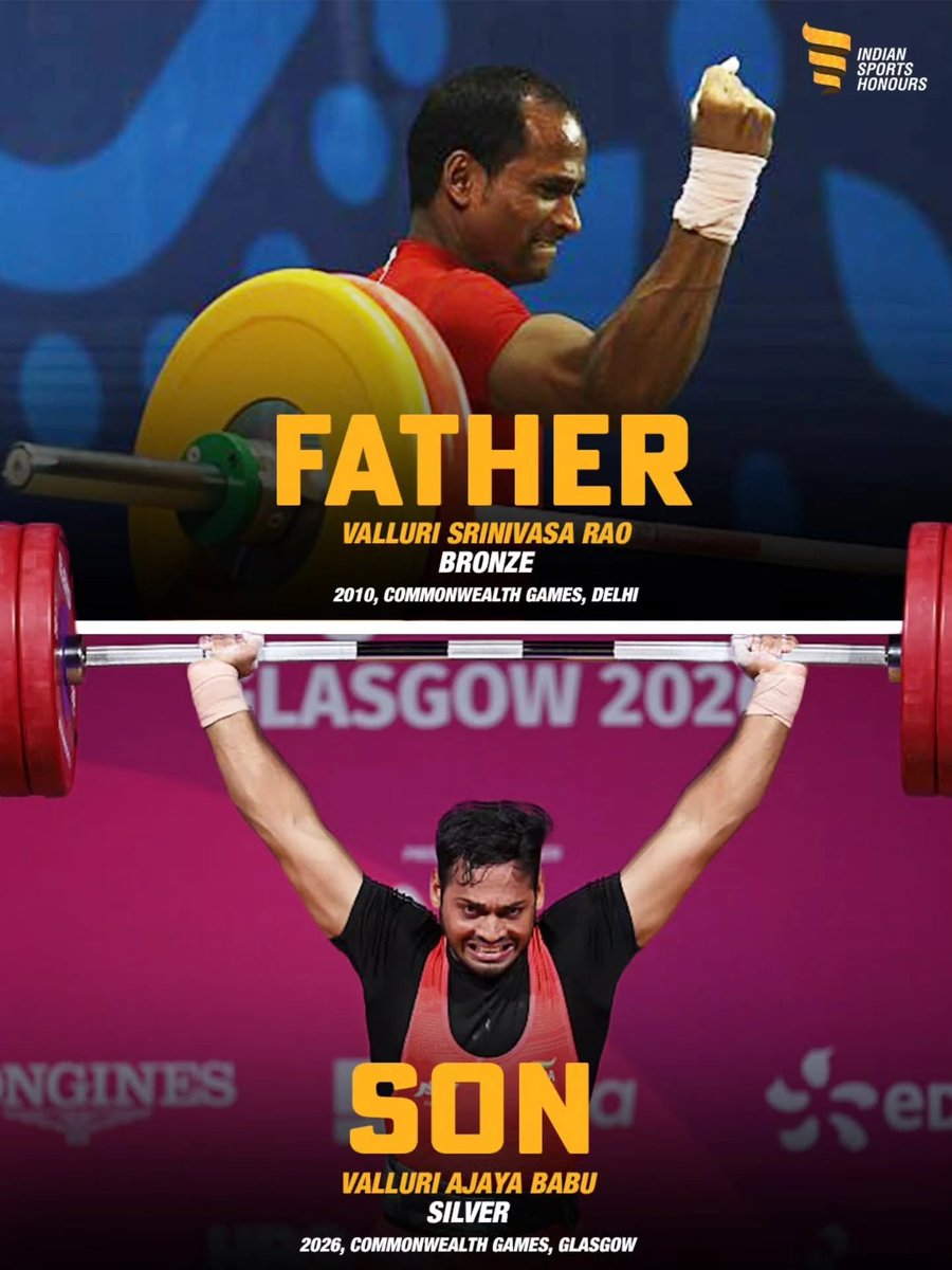 KiranKS's tweet photo. The Valluri family. 
Like Father like Son! 

What a proud moment for Indian sports. 🏆 https://t.co/Da871G0gKT
