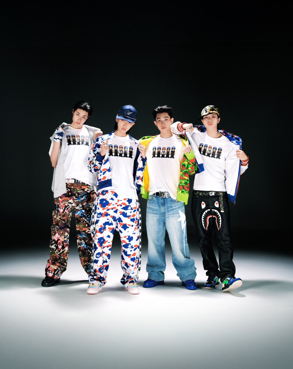 LNGSHOT_TH's tweet photo. [📷] 260729 Instagram update 

@.bape.korea อัพเดทภาพคอลเลกชัน BAPE X JAY PARK &amp; #LNGSHOT – 4SHOBOIZ VOL. 2: 4SHOVILLE TEE &amp; MIXTAPE SET ที่ออกแบบขึ้นเป็นพิเศษ พร้อมความเท่สไตล์ BAPE แบบเต็มพิกัด  🤞🏻🐵 
└ https://t.co/qj7Xq9nX01

#롱샷 #LNGSHOT_TH https://t.co/Xls2MQNXnd