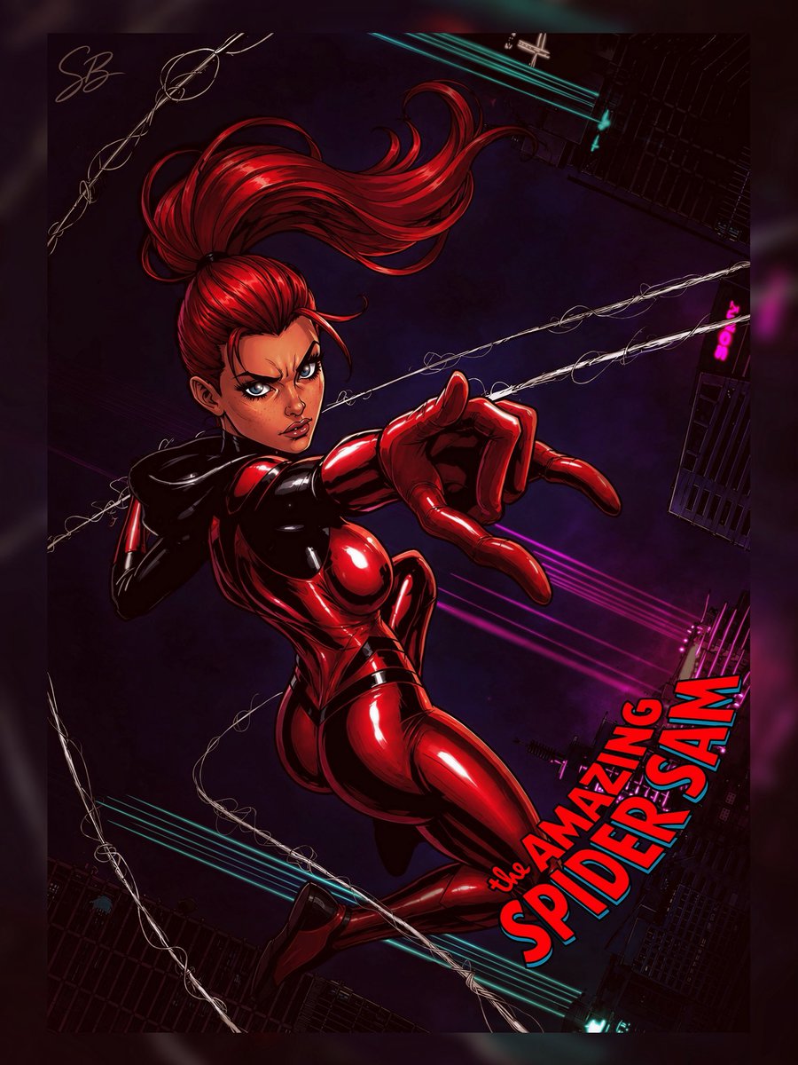 Samantha_HUN's tweet photo. Another self-art to celebrate the premiere of Spider-Man: Brand New Day. 🕷️🖤

Sketches, work-in-progress shots, and a few extras are in the Instagram post, since I can’t exactly write a novel on here. 🥹🖤
#digitalart #SpiderManBrandNewDay #originalcharacter #Samanthaverse https://t.co/Gw8nzsR4Vc