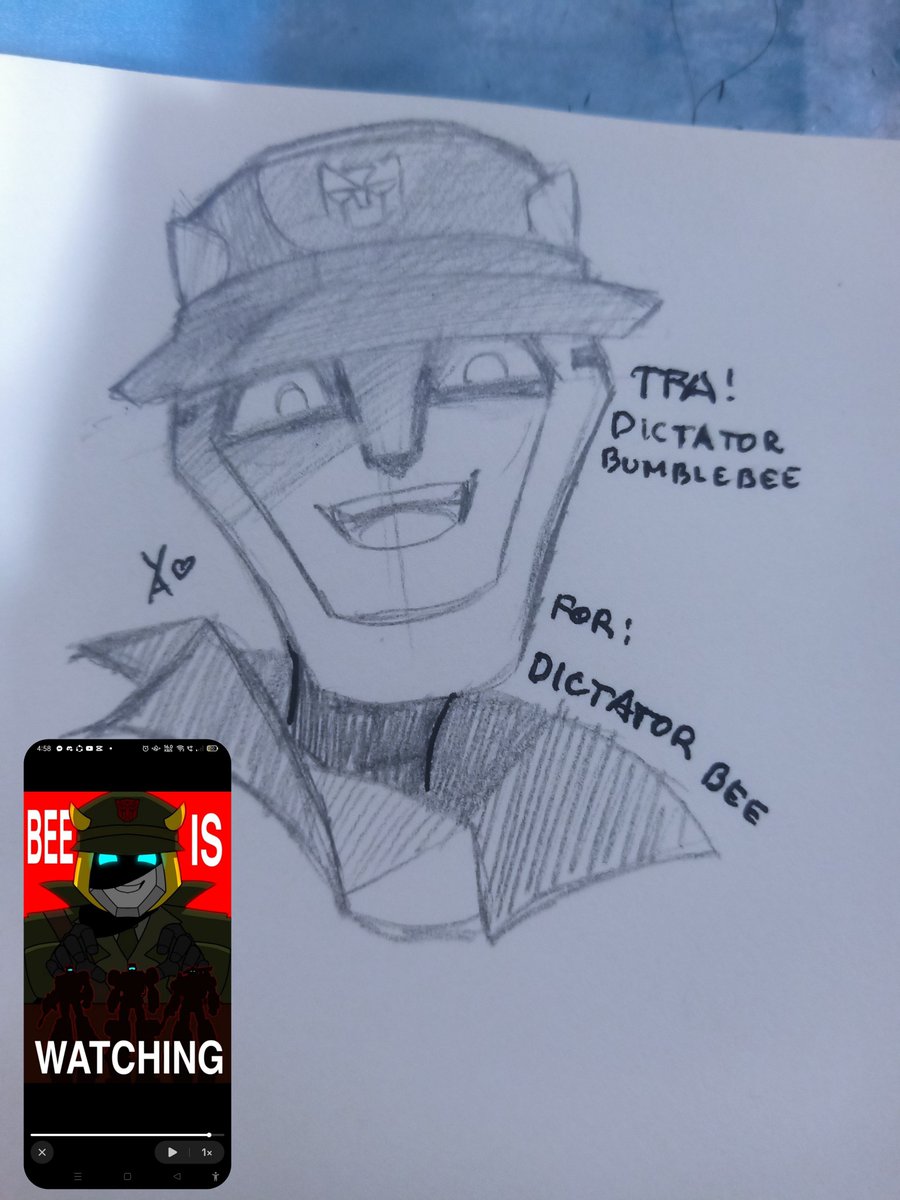 Yuki_Arts3rd's tweet photo. Dictator Bumblebee but it's TFA Bumblebee
Credits to Dictator Bumblebee on TikTok (it was their idea of making a Dictator Bumblebee au)
🐝
#Transformers #TransformersAnimated #TransformersBumblebee https://t.co/6Lq9YF1Pt6