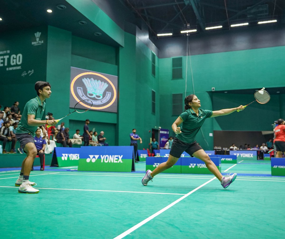 sports_odisha's tweet photo. କଳିଙ୍ଗ ଷ୍ଟାଡିୟମରେ ଚାଲିଥିବା ୟୋନେକ୍ସ ସନରାଇଜ ସର୍ବଭାରତୀୟ ଜୁନିୟର ବ୍ୟାଡମିଣ୍ଟନ ପ୍ରତିଯୋଗିତାର ମେନ୍ ଡ୍ର' ପର୍ଯ୍ୟାୟ ଆଜିଠାରୁ ଆରମ୍ଭ ହୋଇଛି। ଏହି ପର୍ଯ୍ୟାୟରେ ଓଡ଼ିଶାର ୧୦ ଜଣ ଖେଳାଳି ସାମିଲ ହୋଇ ନିଜର ଉତ୍କୃଷ୍ଟ ପ୍ରଦର୍ଶନ ଜାରି ରଖିଛନ୍ତି। 🏸

#OdishaForSports #KalingaStadium #JuniorU19RankingBadminton https://t.co/MGStP6sqY7