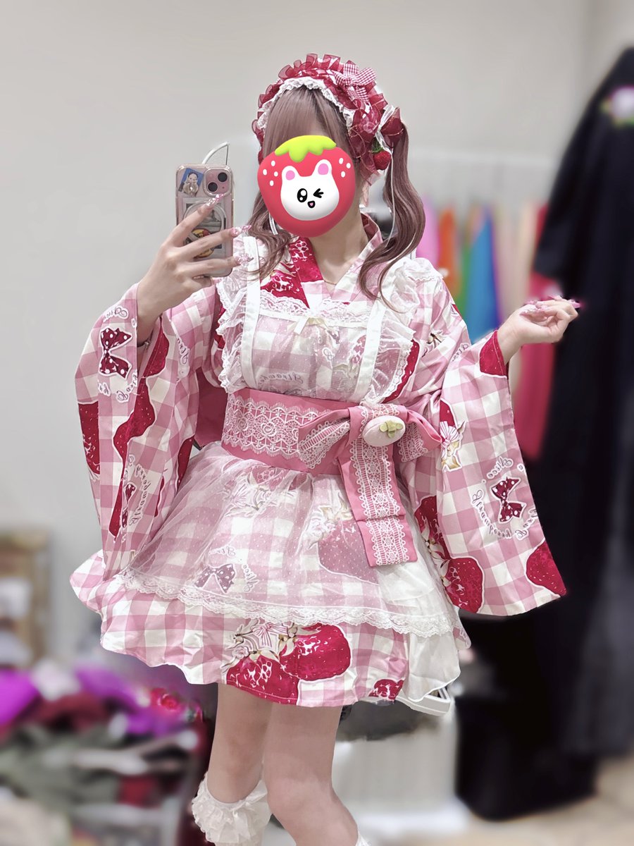 いちご浴衣ドレス🍓🎀