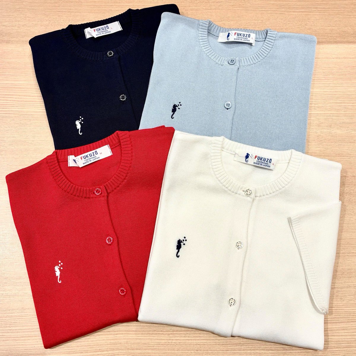 FukuzoOfficial's tweet photo. ●クラシカルドレス
　¥34,100(税込)

▷サイズ／胸囲、ウエスト
　S／88cm、68cm
　M／92cm、74cm
　L／98cm、80cm

●コットン天竺クルーカーディガン半袖
　¥26,400(税込)

▷サイズ／胸囲
　M／90cm
　L／96cm https://t.co/1ZplAiL8Oc