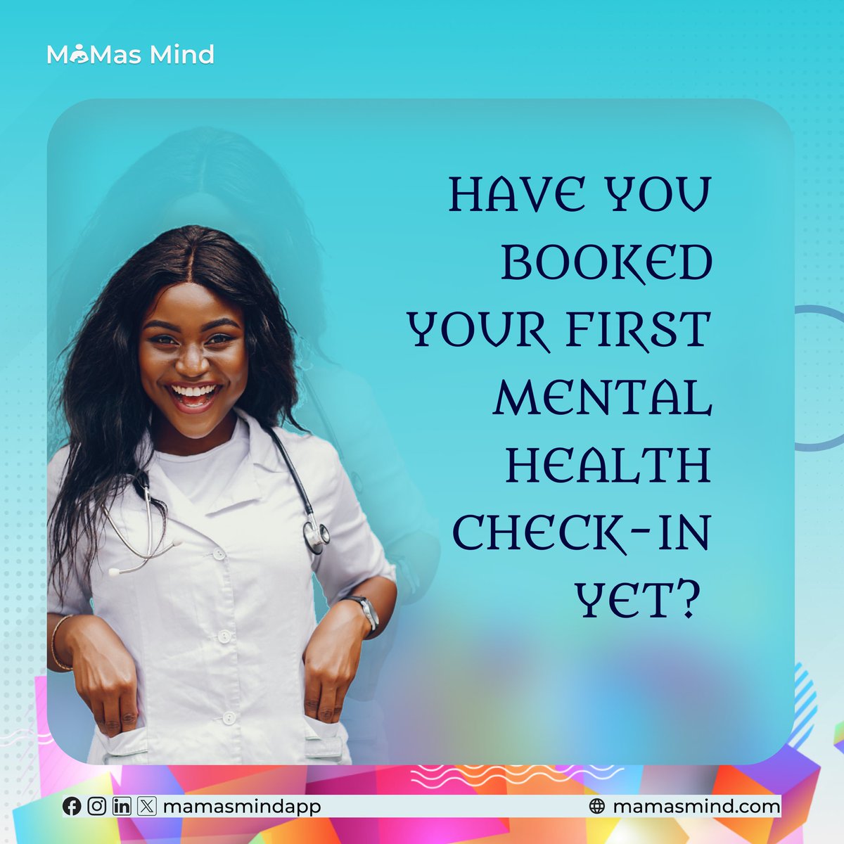 mamasmindapp's tweet photo. You schedule appointments for your baby’s health. You attend your postpartum check-ups. But have you checked in on you? 
Send us a dm today.. https://t.co/t06pn3FAQk