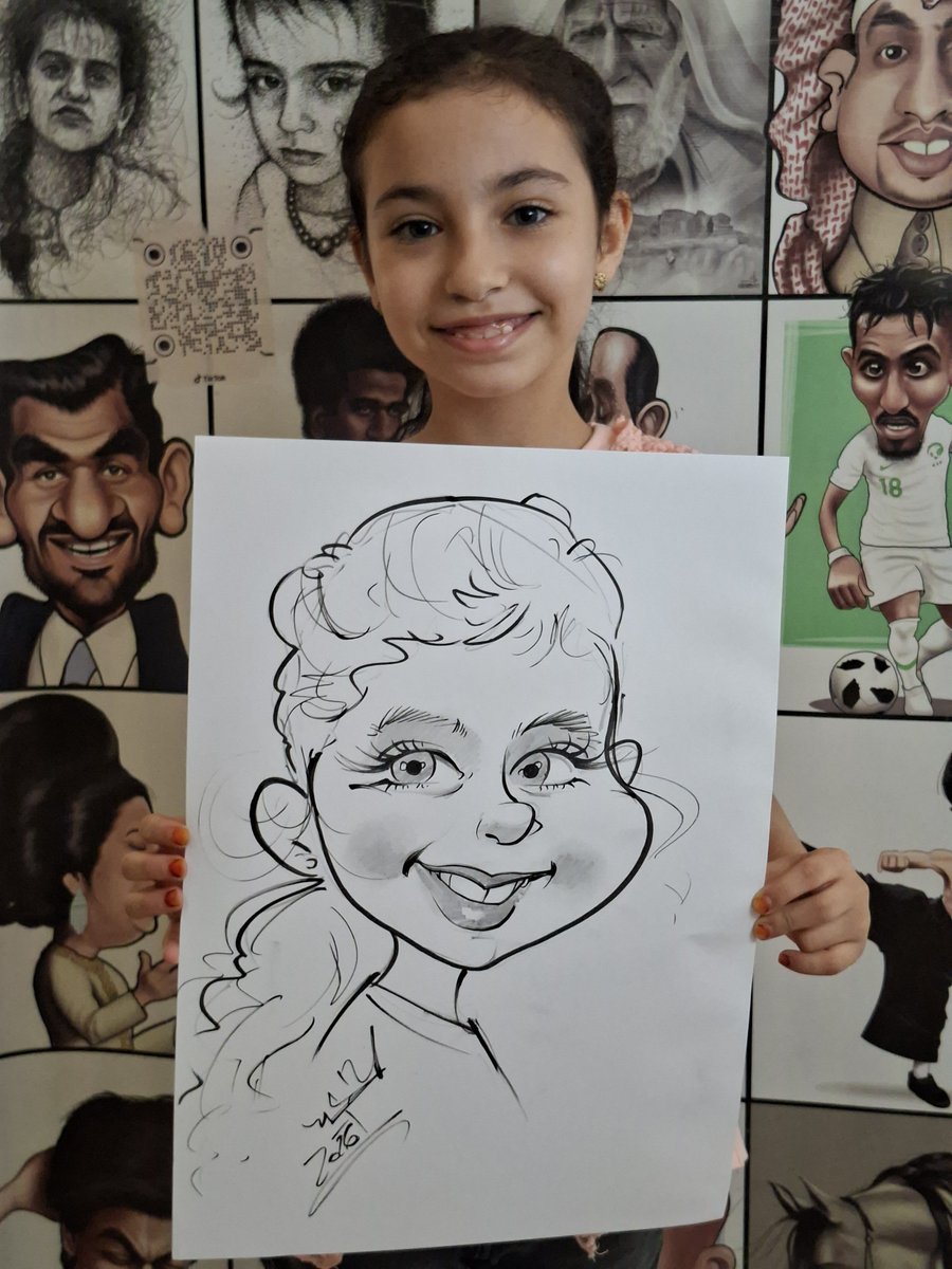 alhed_art's tweet photo. #رسم ضيوف حلوين ♥️😎 #كاريكاتير_لايف في #فعاليات #مهرجانات #ايفنت https://t.co/p86uYTK9v0