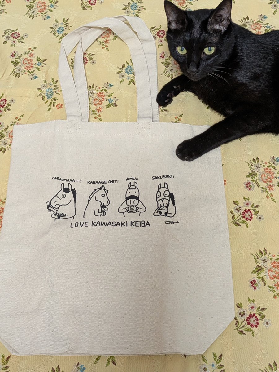 Buddleja_suki2's tweet photo. 先月から気になっていた川崎限定のおがわじゅりさんのトー　トバックをようやく購入🤗

思ってた以上にがっちりした丈夫な作りですごく気に入ってしまった✨✨
予備にもうひとつ欲しくなった
#川崎競馬　#川崎競馬 https://t.co/cUHSeGs8kK