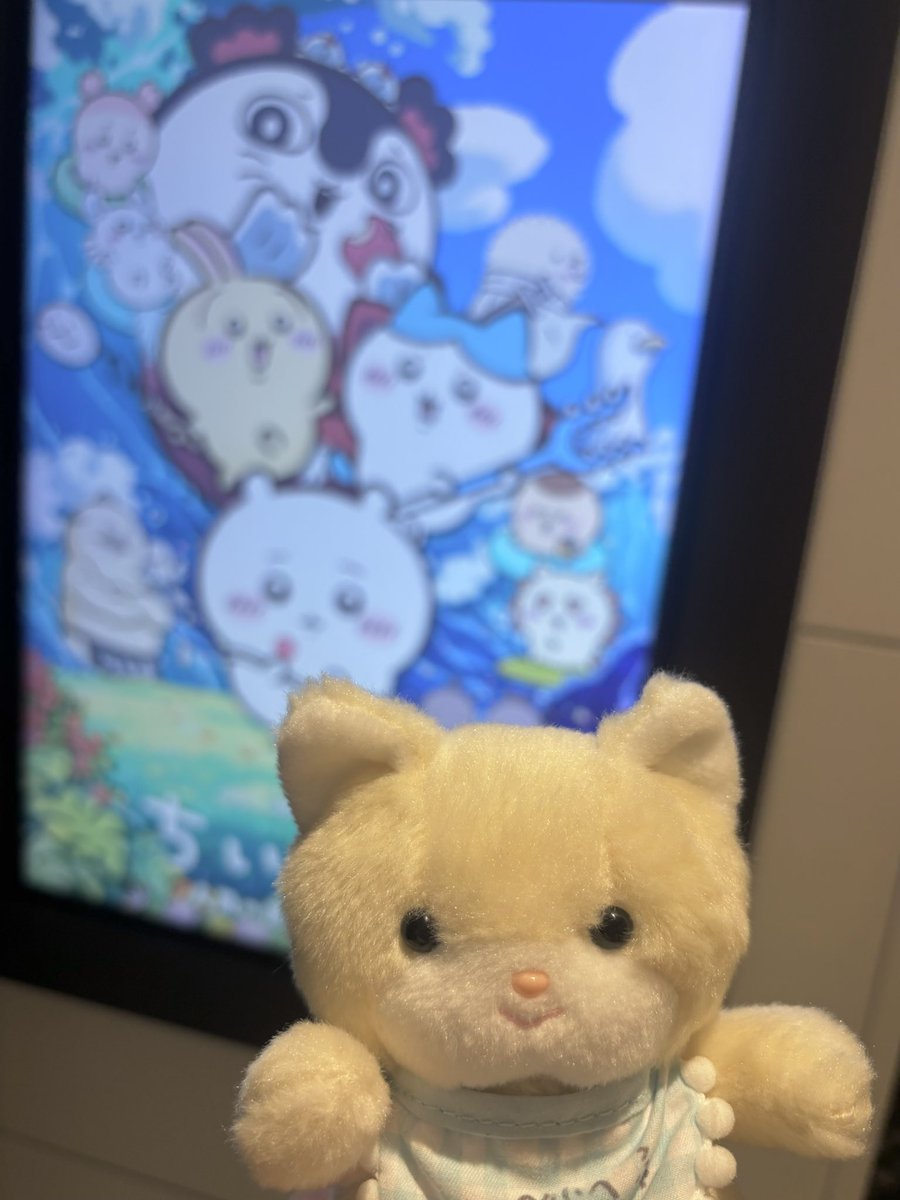 hugmr's tweet photo. #映画ちいかわ 
大好きな島編🏝️思い入れあるシーンが多すぎて、いい大人なのに涙😭💘
推しのハチワレちゃんは勿論、み〜〜んながだいすき！👼🏻🩵
色んな考察があると思いますが、、、ヒトハちゃんとフタバちゃんが穏やかに暮らしていますように。 https://t.co/JqtZVk5FcV