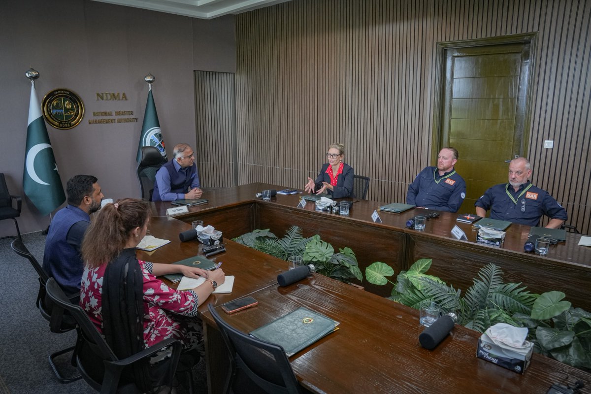 ndmapk's tweet photo. Visit by UK International Search and Rescue (UK ISAR) Team at NDMA HQ https://t.co/Nfl8ekpOoZ