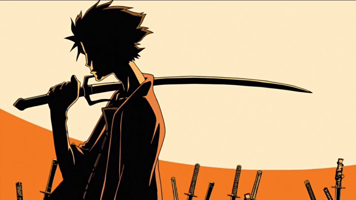 retro_anime's tweet photo. Samurai Champloo (2004) https://t.co/wu4jWmuVGt
