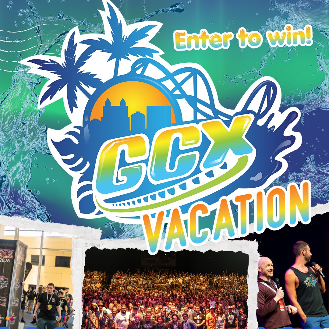 GCXEvent's tweet photo. 🚨 GCX Gaming Vacation Giveaway 🚨
Want to go to #GCX2027 next July at Universal Orlando Resort? We're giving away (2) complete 3-day Ultimate Gaming Vacations including:

✨3 night's stay your choice of Universal Aventura Hotel or Universal Cabana Bay Beach Resort
✨2 days at GCX Gaming Community Expo
✨1 After Dark Party at Universal Islands of Adventure
✨1 Day 3 Universal Epic Universe ticket
Note: travel package does NOT include travel

Link below to enter to win 👇