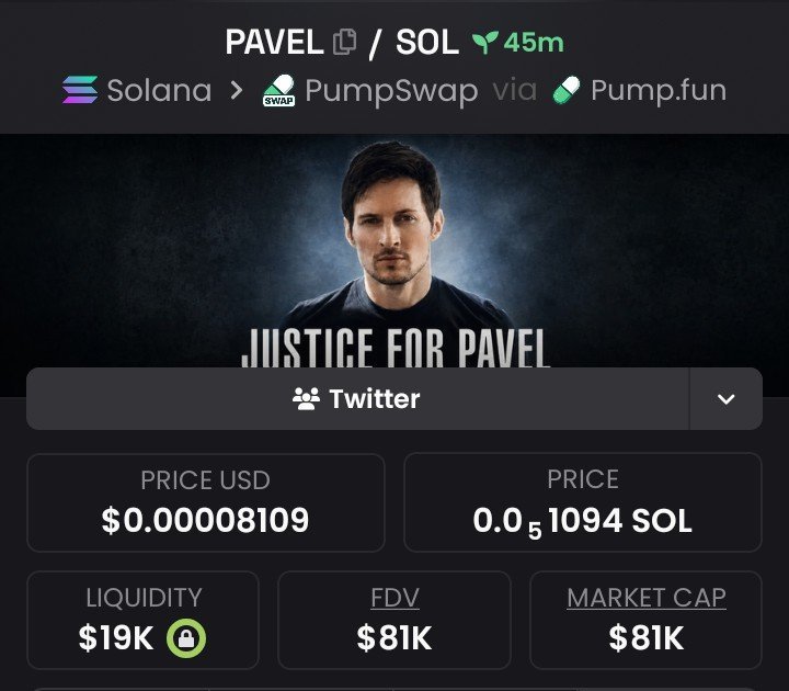 luizastm's tweet photo. $PAVEL Another massive send 🚀

$25K MC ➜ $81K MC
That’s what happens when you get in early.

Private TG ate once again 💰🔥

Follow &amp; 📩 DM me to get into the TG + Discord before the next gem explodes.
CA:
CUAifMU1yyci3katsAxffYtk5uf5RvsMSXiV56utmdkQ
#memecoin #solana #bbvipks4 https://t.co/Fdalq2nPH7