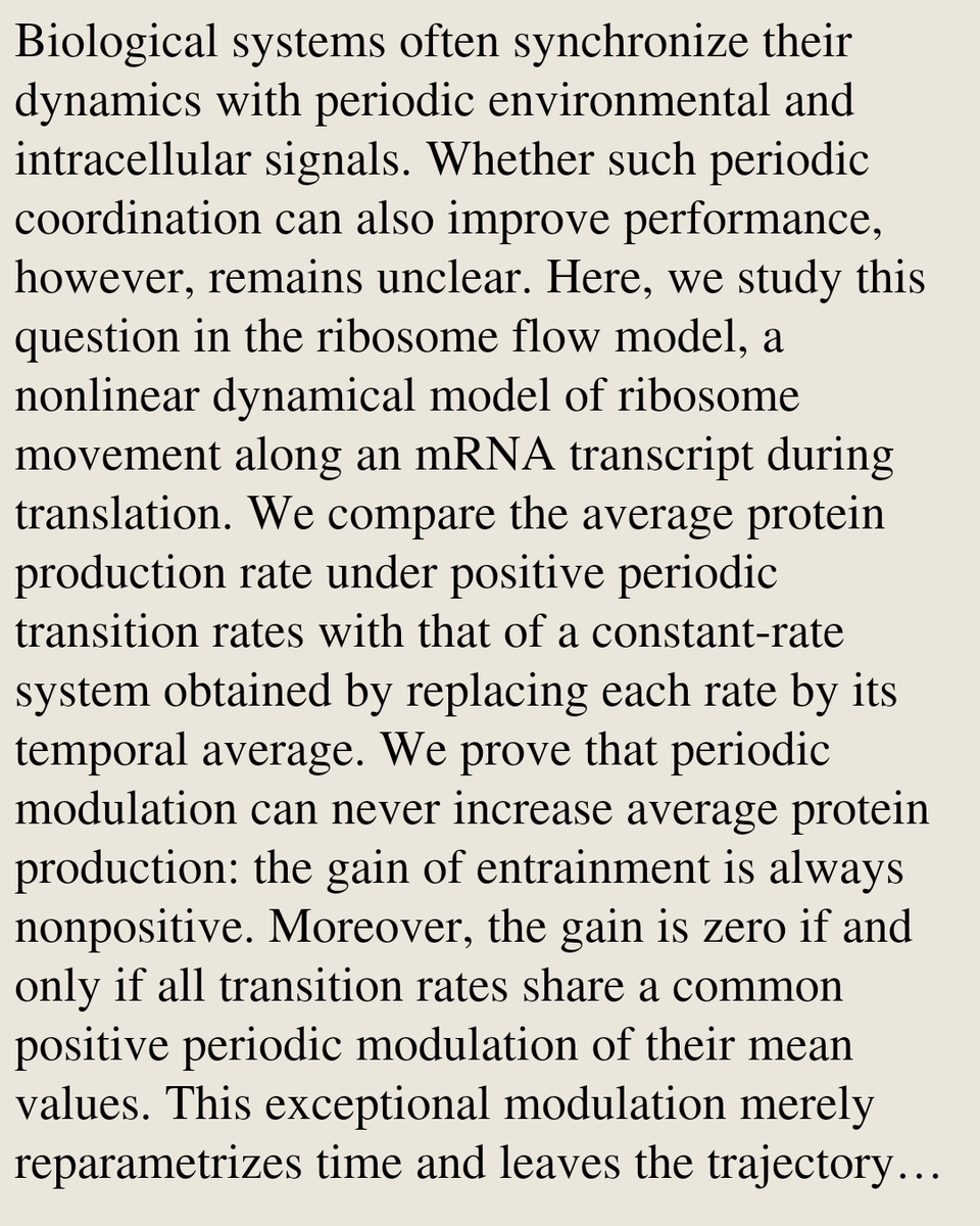 ENZN's tweet photo. On the Cost of Entrainment in Protein Translation

Ram Massas, Michael Margaliot
https://t.co/pqOH4EMrpG [𝚚-𝚋𝚒𝚘.𝙼𝙽 𝚚-𝚋𝚒𝚘.𝚀𝙼] https://t.co/rlnmymKCSz