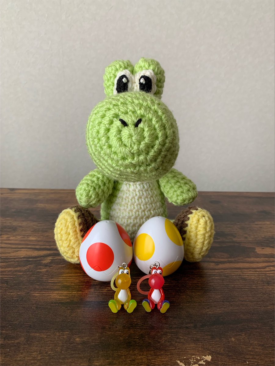 youcrochett's tweet photo. 緑ヨッシーに出会えなかったので
編んでみた🧶💚 https://t.co/hWP2xrgan8