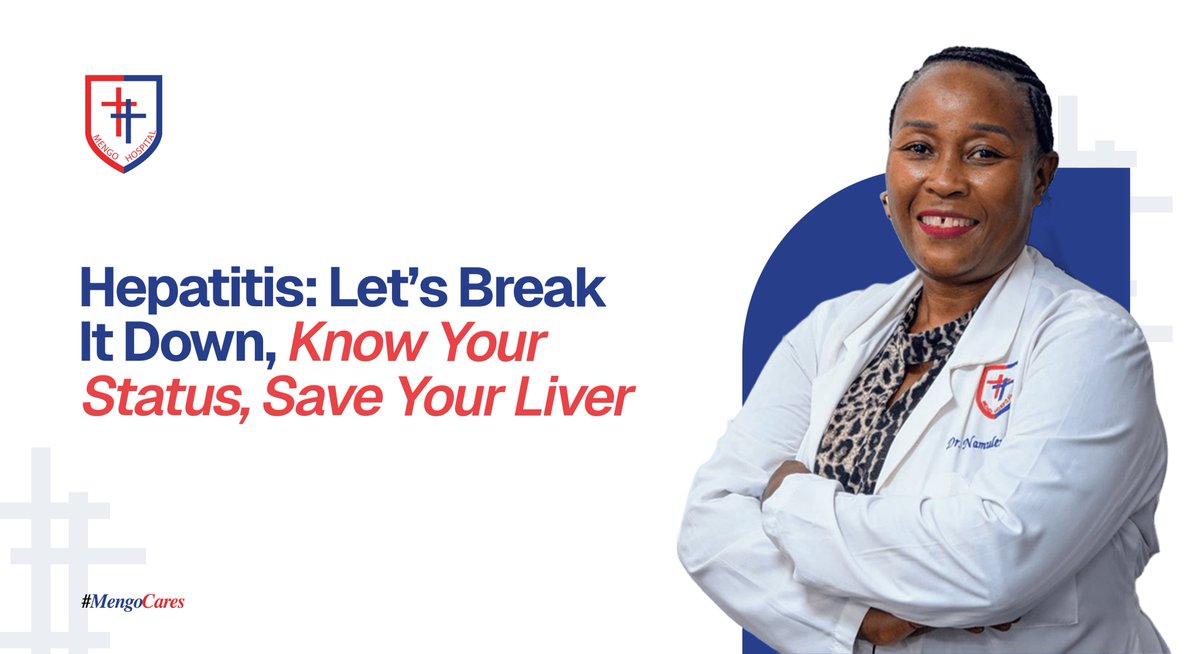 mengo_hospital's tweet photo. Viral hepatitis is often called the silent disease because many people have no symptoms until significant liver damage has already occurred.

Early testing can make all the difference, though!

This World Hepatitis Day, we encourage you to take a simple step that could protect your health. Whether you feel unwell or perfectly healthy, knowing your hepatitis status gives you the opportunity to access treatment early and prevent serious complications.

Hepatitis is preventable, manageable, and in many cases, treatable. The first step is getting tested.

Know your status. Save your liver.

Speak to your healthcare provider about hepatitis screening and liver health.

Read more on our LinkedIn article: https://t.co/LpxFOUd7OD

#WorldHepatitisDay #KnowYourStatus #SaveYourLiver #LiverHealth #HepatitisAwareness #MengoCares