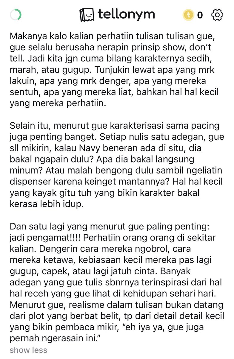 fotchu's tweet photo. ❓ Asla, gimana caranya kamu bisa ngetik narasi atau bikin cerita yang KAYA BENERAN ADA DI LINGKUNGAN SEKITAR bahkan rasanya kaya dialami langsung oleh pembac...
💬 #101 writing tips dari gue supaya fics kalian makin enak dibaca!!!! https://t.co/nyhDRu8pT2 https://t.co/gVMfdgVqDc
