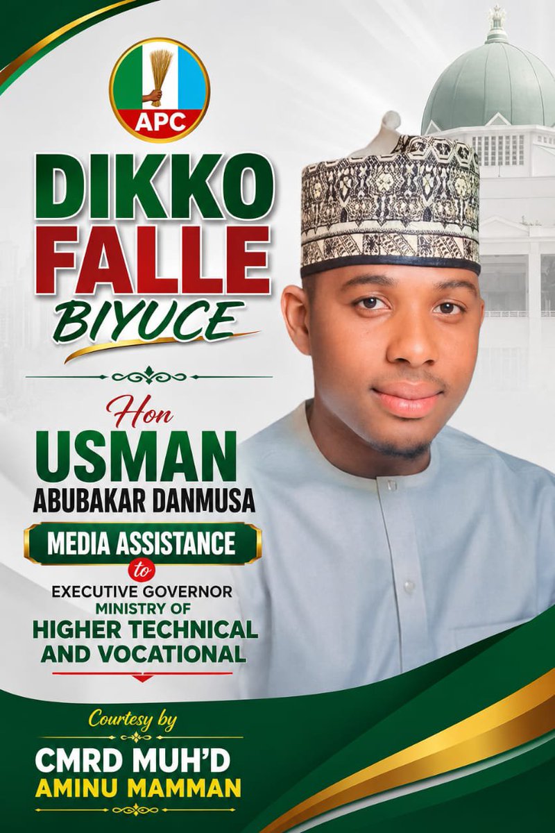 CmrdUsmanDMS's tweet photo. @dikko_radda Falle Biyu Ce Allah Yasa Kayi Hudu Sau Hudu. https://t.co/mg3I2KPfm8