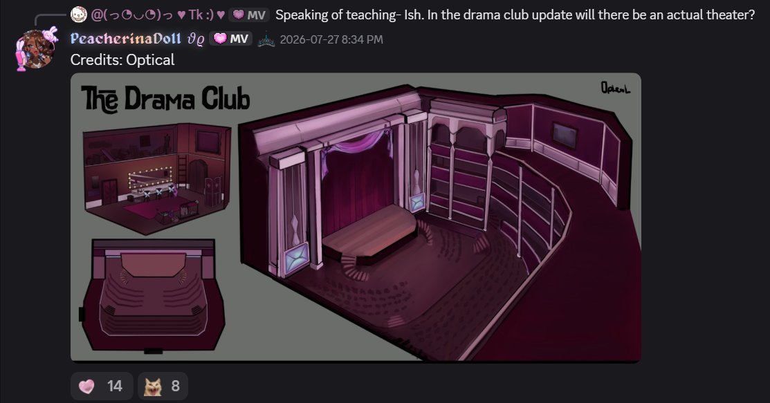 PlanntMann's tweet photo. the drama club is cool.... let me see all the other cubrooms now https://t.co/GaYQkFhxNw