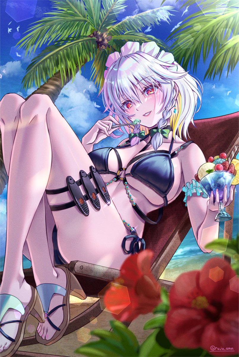 ruju_amn's tweet photo. 🌞✨🌴🍨🥄
東方🗡️十六夜咲夜
#イラスト #東方Project https://t.co/CJBx37Tzgg