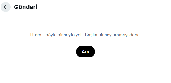 Anonymous342109's tweet photo. @sevme_sanati @keyserr_s bir sıkıntı var heralde bende görülmüyor yada silinmiş hocam :) https://t.co/NdqjjxQNUo