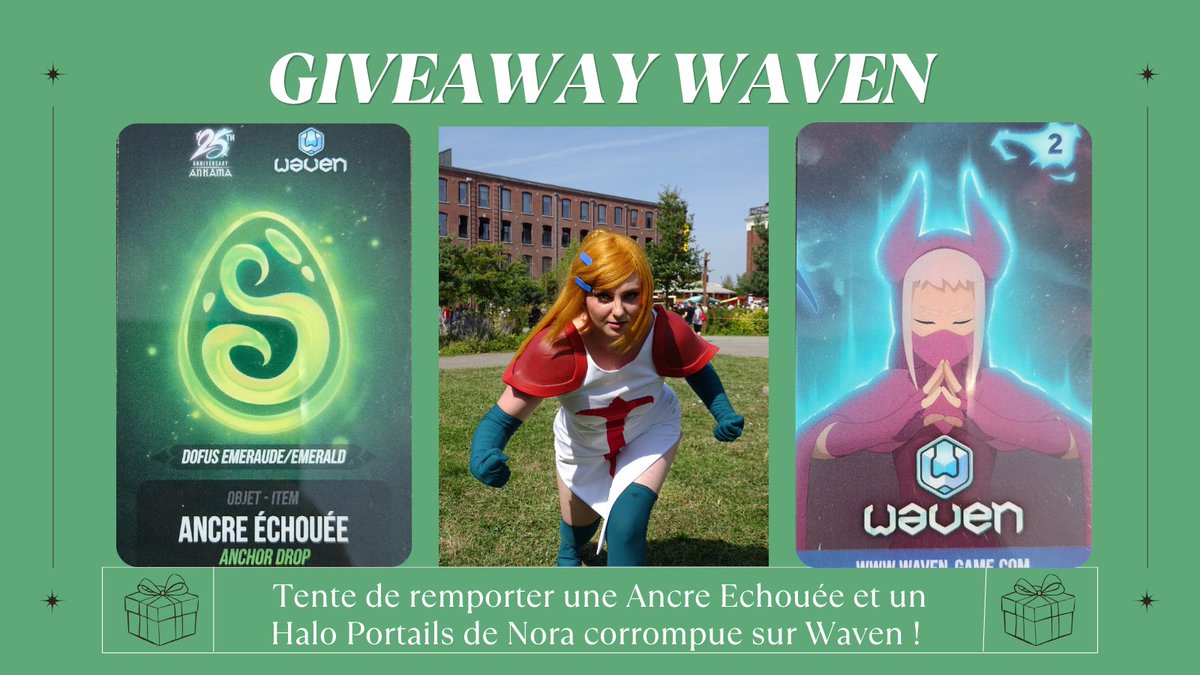 ayanna_dream's tweet photo. GIVEAWAY WAVEN X ANKAMA CONVENTION

Pour participer :
> Follow @ayanna_dream 
> RT ce post
⏳TAS le 3/08/26 ! 
Combo de cosmétiques des dernières AC à remporter chaque semaine pour chaque jeu !

Tu penses quoi de l'évolution de Waven ?? 🤔

Bonne chance à tous ! 🍀 https://t.co/NpbjlPkNWf