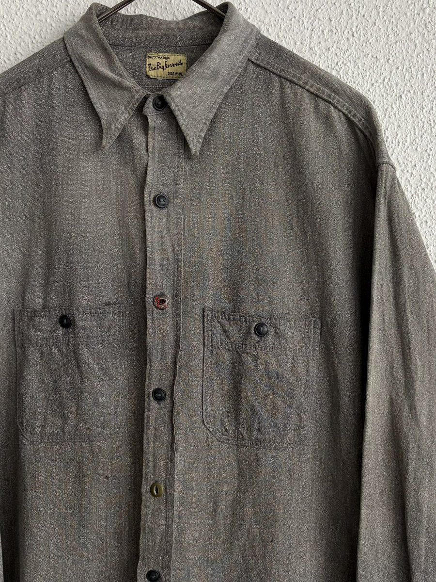 ooooo_sendai's tweet photo. 🇺🇸🇺🇸🇺🇸✈︎✈︎✈︎🇯🇵🇯🇵🇯🇵

💥 アメリカ買付新商品大量入荷💥

1940s-1950s "The Big Favorite"
Black Chambray Shirt

商品のお問い合わせはDMにて承ります✔︎ https://t.co/lxDskkZym4