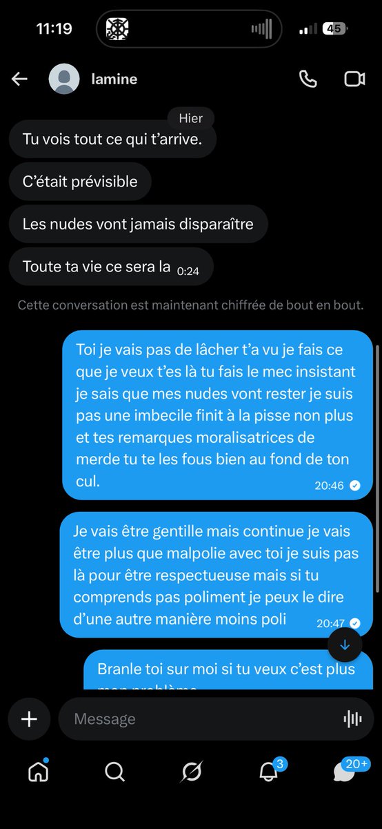 user2lanight's tweet photo. J’en ai plus rien à foutre je sors les screens des dms que je reçois pour vous faire un ordre d’idée https://t.co/ZVFCYZsqG3