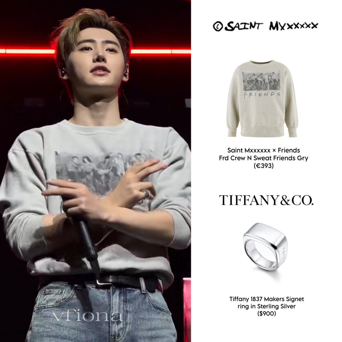 Sunghoon wearing for Blood Saga in Oakland soundcheck: Saint