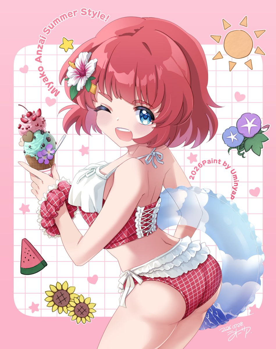 UminyaP's tweet photo. 今年の都ちゃの水着👙絵です
#安斎都 https://t.co/Vwo7r7xL5a